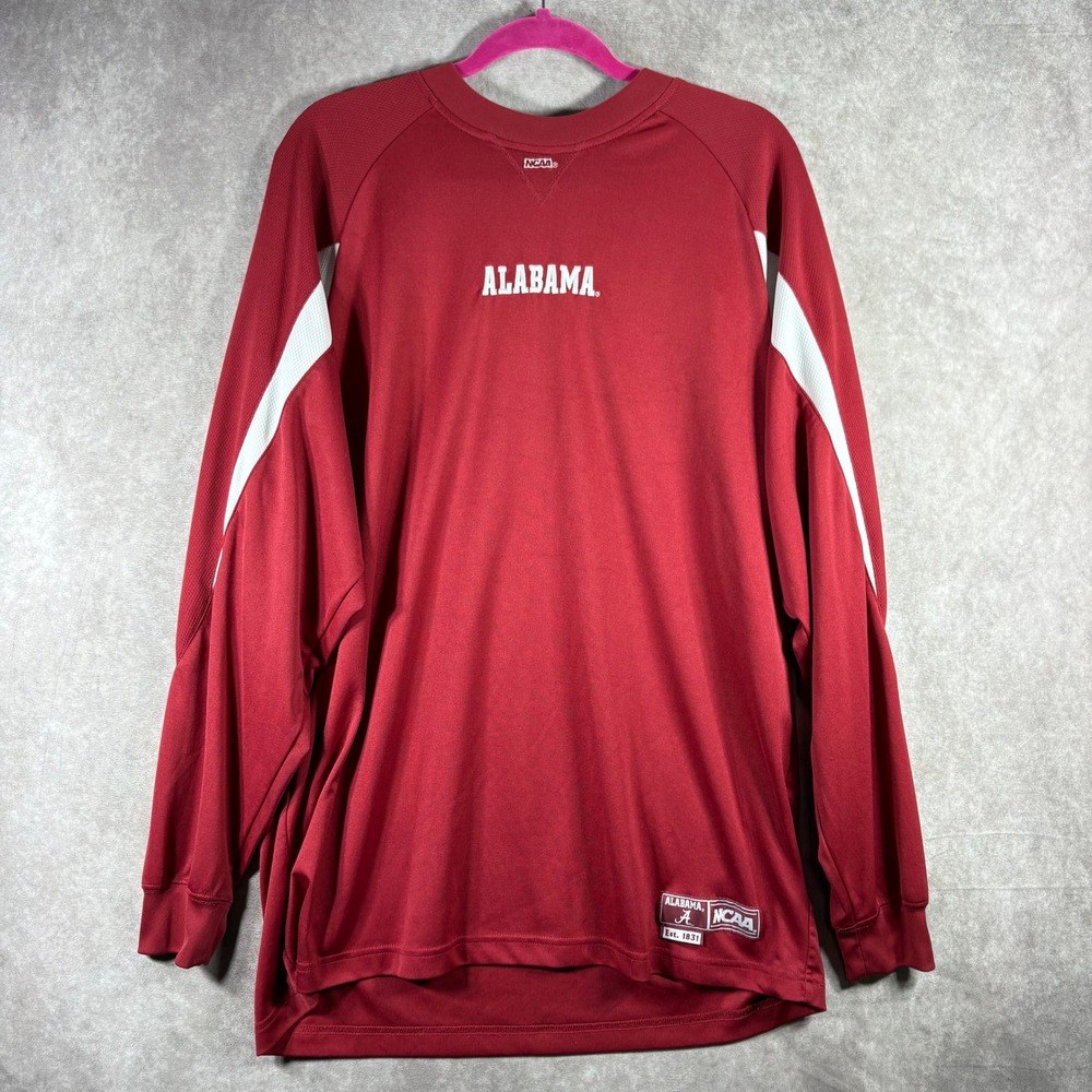 Alabama Crimson Tide NCAA Long Sleeve Shirt Mens XL Red Performance Athletic